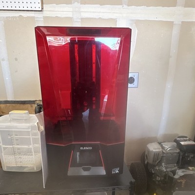 ELEGOO Saturn 3 12K LCD Resin 3D Printer Touchscreen USB w/ Red Cover