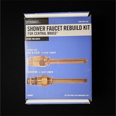 Everbilt Shower Faucet Rebuild Kit for Central Brass, Chrome, MPN 1006 965 239