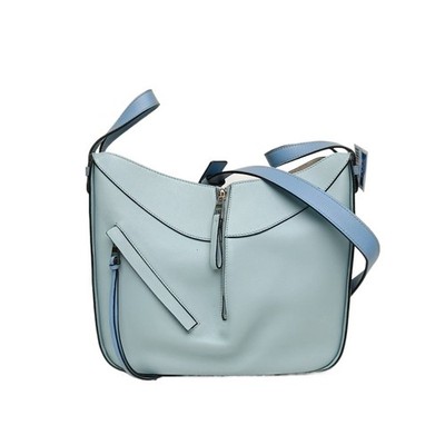 LOEWE Hammock  Small Size Blue Calfskin  Shoulder Bag