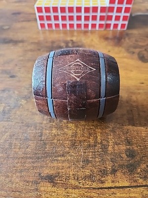 True Genius Wooden Powder Keg Whiskey Barrel Puzzle LVL 3 Difficulty