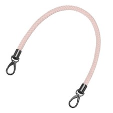 60cm Short Leather PU Braided Purse Replacement Handle - Pink, Black