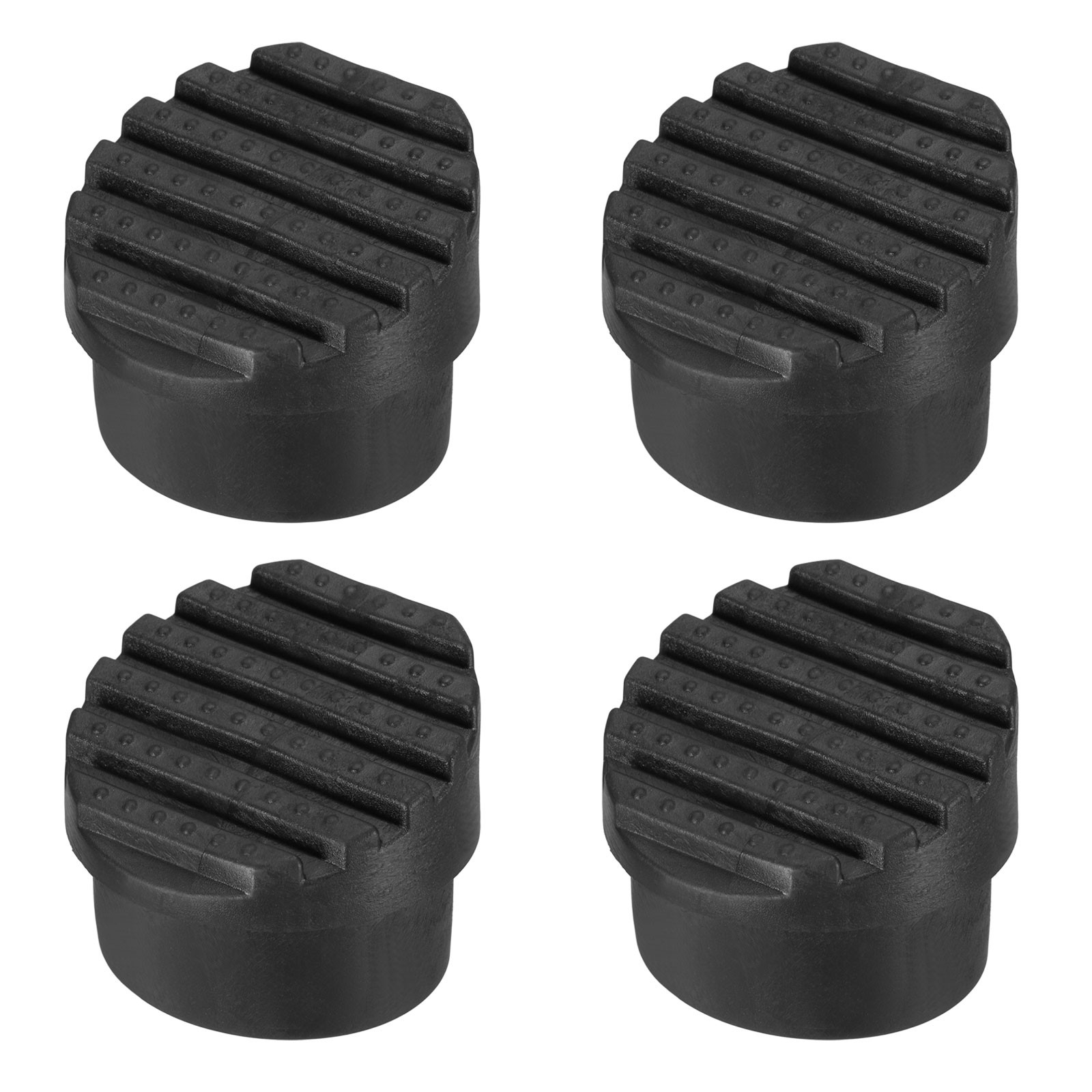 Non Slip Ladder Feet Mat, (1.73", Black)(4Pcs), Rubber Anti Slip Feet Caps
