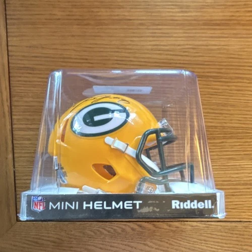 Green Bay Packers Josh Jacobs Autographed Mini Helmet Beckett Authenticated