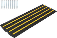 Heavy Duty 48" Rubber Curb Ramps - 20,000 Lbs Capacity for Vehicles  Wheelchair