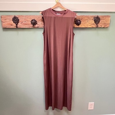 fitted lace wedding dress Gratuita Long Sleeve Rib Maxi Dress | Chocolate | Womens main image 0
