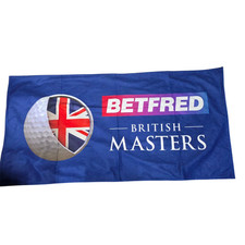 DP World Tour Betfred British Masters Golf Beach Towel Blue