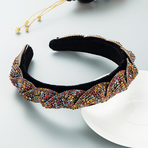 Rhinestone Hair Gorgeous Fashion Ornaments Hair Flannel Headband Fashion - Picture 4 of 14