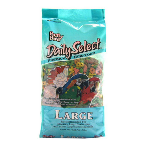 Bird Daily Select Premium Bird Food Large (3 lbs) By Pretty Pets