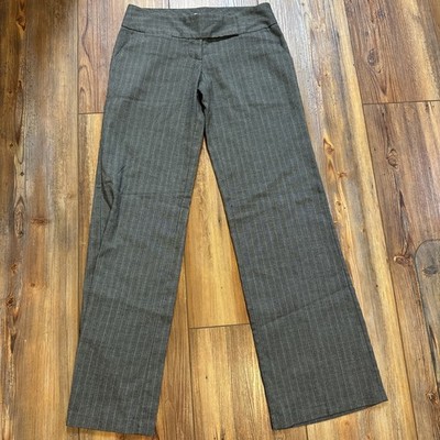 Charlotte Russe Women's Dress Pants Charcoal Gray Striped Size 3