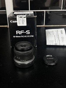 Canon RF-S 10-18mm F4.5-6.3 IS STM with original box-uk stock