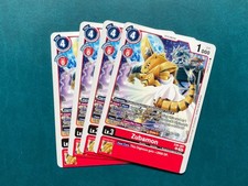 Zubamon EX6-007 Infernal Ascension Playset Digimon Card Game x4