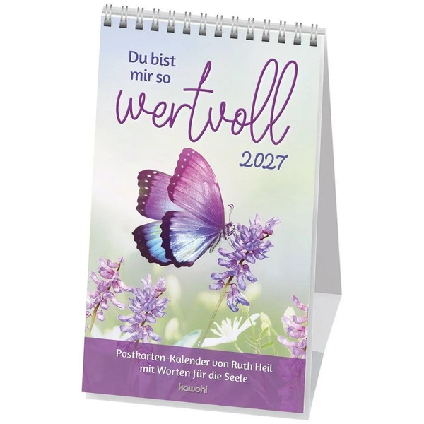 Du Bist Mir So Wertvoll 2027 | Postkarten-Kalender Von Ruth Heil | Ruth Heil-image