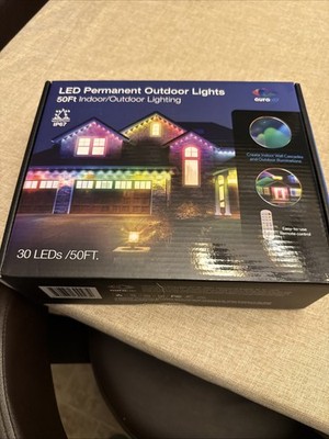 Auraled 50Ft Remote Control LED Permanent  Lights for Indoor/Outdoor Use