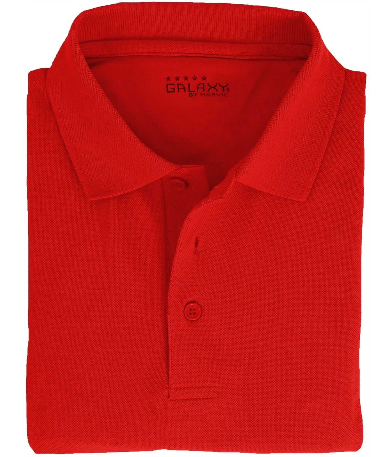 Мужская рубашка поло Harvic из плотного трикотажа красная X-Large 4190₽