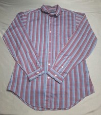 Vintage Levi s Jeans Plaid Long Sleeve Button Down Thin Shirt 80 s 90 s Blue