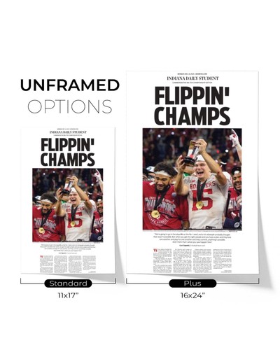 2025 Indiana Hoosiers Big Ten Champions - "Flippin' Champs" Zeitung Titelseite - Bild 10 von 11