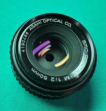 SMC PENTAX - M 1:2 50mm with PK-MEX MOUNT ADAPTER IN GREAT CONDITION