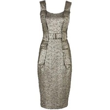 VIVIENNE WESTWOOD Fall Bondage Dress UK 12 Sexy Textured Wedding Races Cruise
