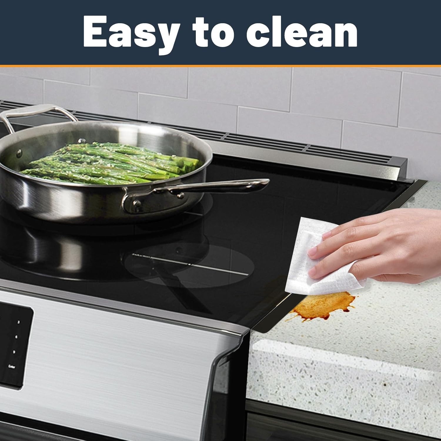 Adjustable Stainless Steel Stove Gap Covers, 13.8-27.5 in, Matte Black