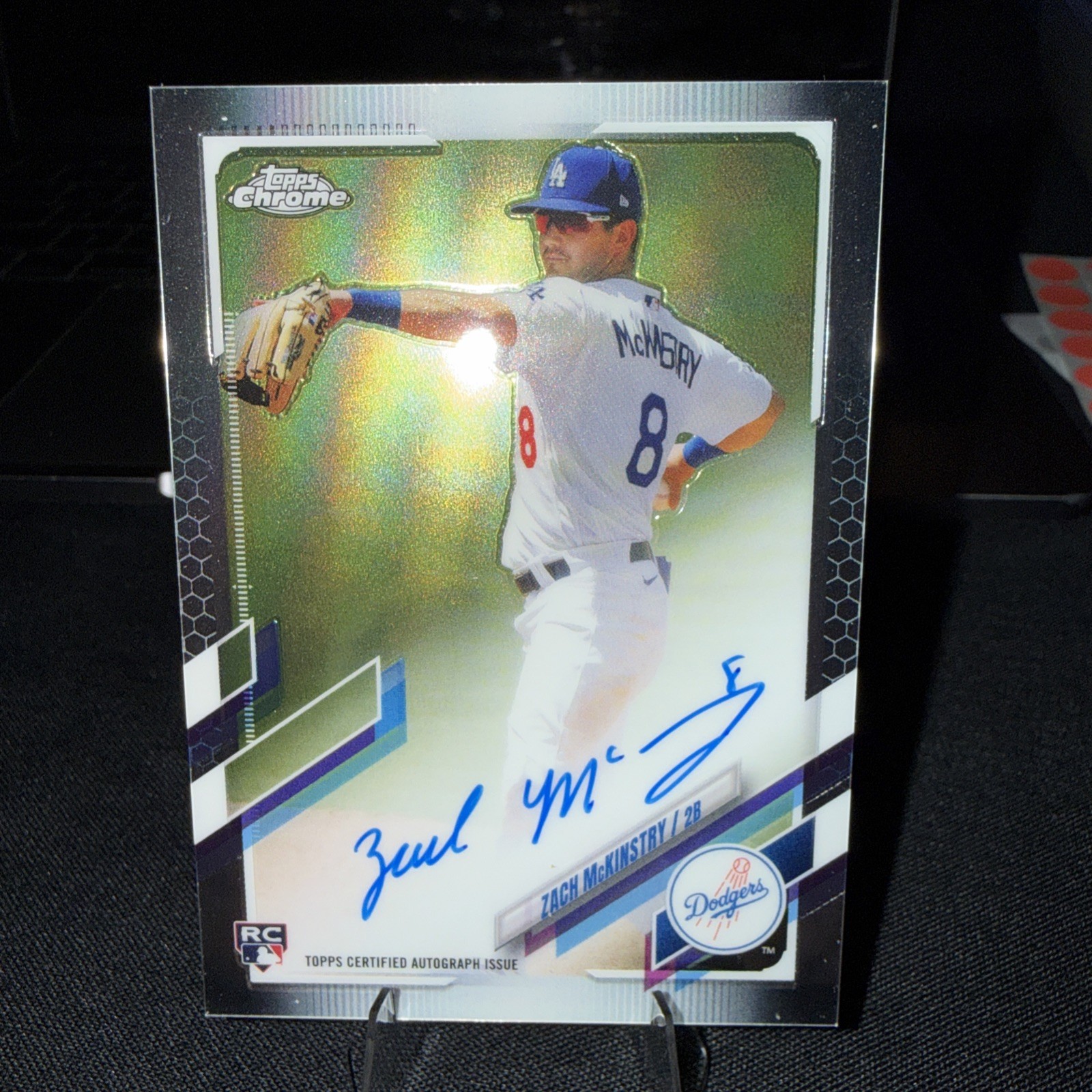 2021 Topps Chrome - Rookie Autographs Zach McKinstry #RA-ZM (AU, RC)