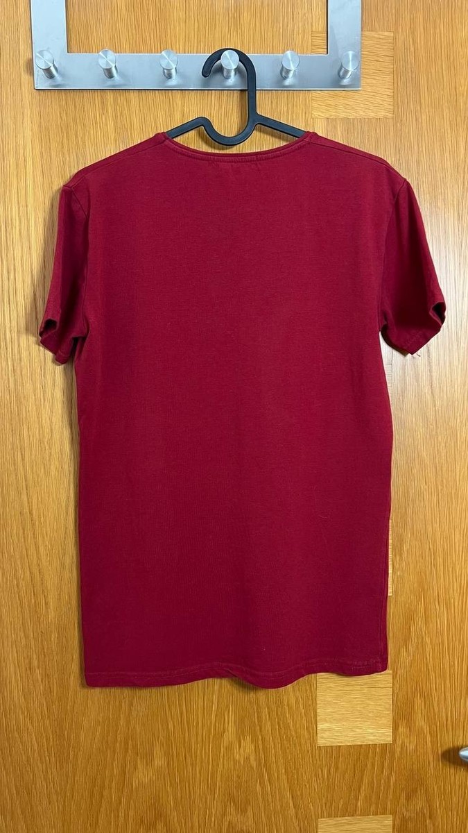Balmain Paris Men's T-Shirt – Red – Cotton/Lycra – Made in Turkey
