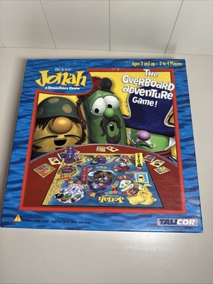 VeggieTales Jonah The Overboard Adventure Board Game Complete