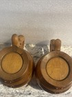 Vintage Pair Of Beer Barrel Stein Mugs Wood And Copper - Good Condition!! — photo 4