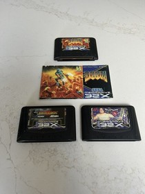 3x games DOOM Sega Mega Drive 32X - UK PAL MORTAL KOMBAT II & toughman  