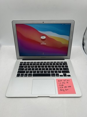 MacBook Air2015 i5 8G 126GB ④ MacBook Air (13-inch, Mid 2015) 8GB RAM, 128GB SSD, Big Sur, No AC