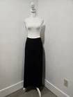 ST. JOHN BASICS BLACK SANTANA KNIT STRAIGHT LONG SKIRT SZ 12