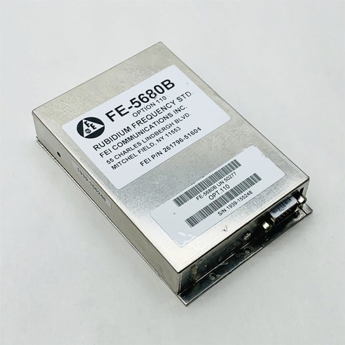 FEI FE-5680B Opt 110 Rubidium Frequency Standard 10MHz Precision Reference Clock