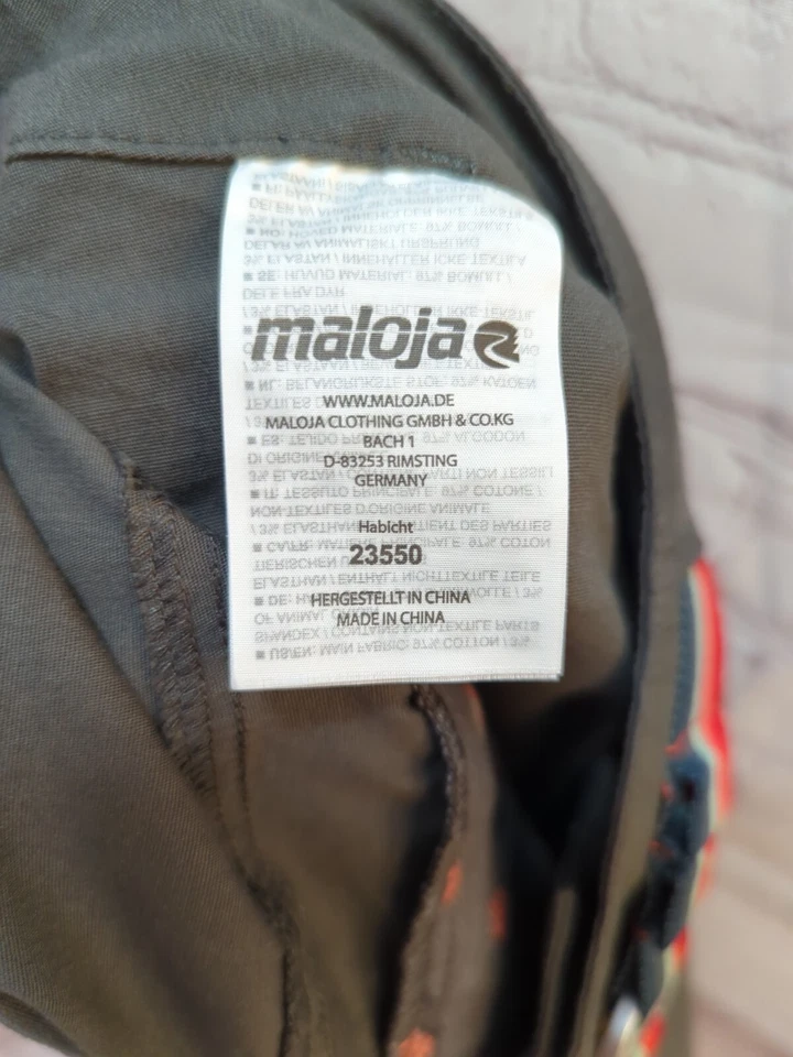 Maloja HabichtM. Pants Men XL hiking joggers dark gray multi-colored belt Foto 2 de 4