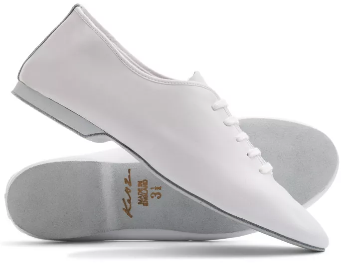 White leather store jazz shoes