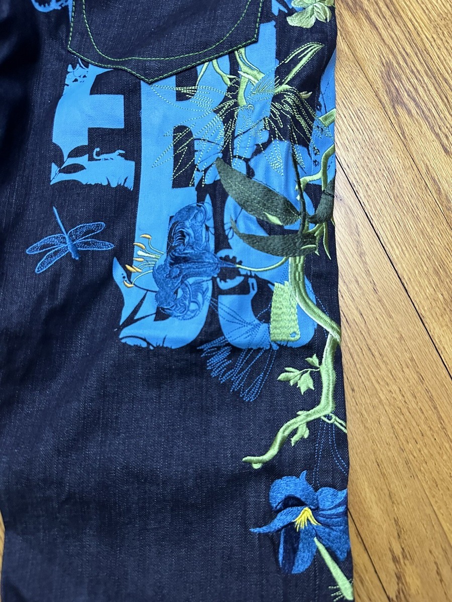 Artful Dodger 豪華刺繍　ヒップホップ　極太デニムパンツ ARTFUL DODGER デニム ジーンズ 34 ジーパン 刺繍 - メルカリ