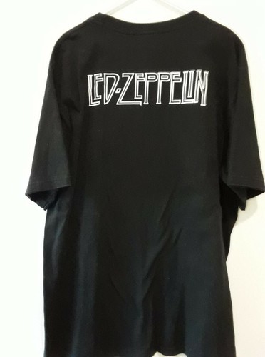 Led Zeppelin 1977 USA Tour ~ Mens Womens Size XL Black T Shirt Five-8 Tag - Picture 3 of 9