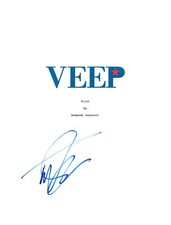 Timothy Simons Signed Autographed VEEP Pilot Episode Script COA 