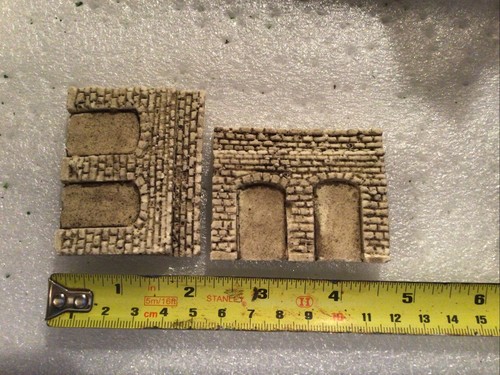 N scale, N gauge Arched stone bridge abutments - *twin track * Painted DAW100A - Picture 5 of 6