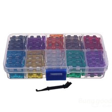 100 Pcs Blade Fuse Kit 2A 3A 5A 7.5A 10A 15A 20A 25A 30A 35A car fuse