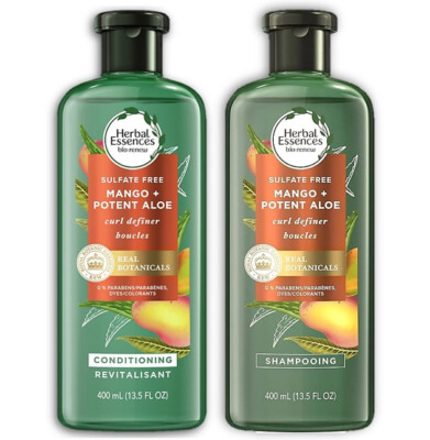 Herbal Essences Shampoo & Conditioner Mango & Potent Aloe Curl Definer Set of 2