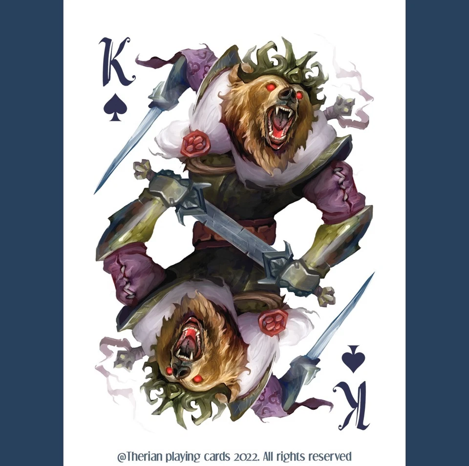 Therian Playing Cards - USPCC - Unique artistic playing cards. - Image 3 of 4