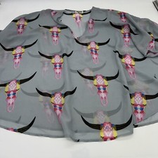 Show Me Your Mumu Lite Bright Bull Tunic Size Small
