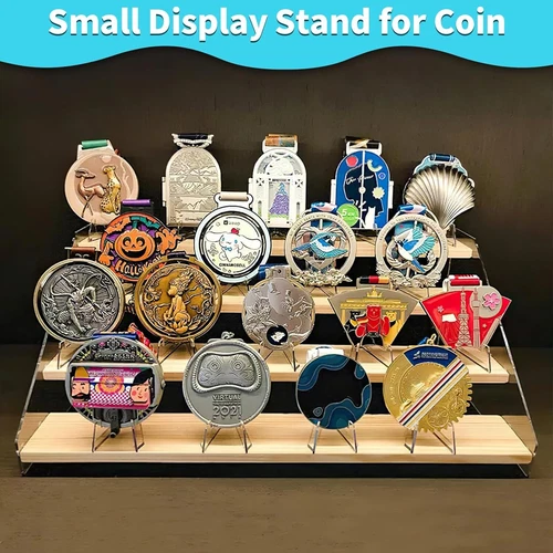 20/40Pcs Clear Acrylic Trading Card Stands for Coins Sports Cards Display Holder - Picture 4 of 8