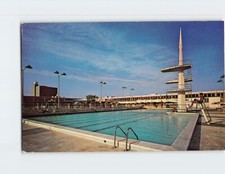 Postcard Olympic Size Pool and Patio University Of Miami Coral Gables FL USA