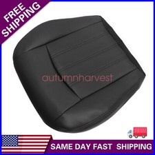 Fits 2005-2010 Chrysler 300c Touring Driver Bottom Leather Seat Cover Black