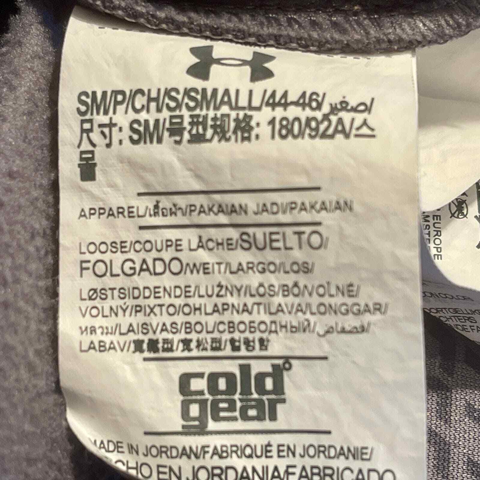 Under Armour Hoodie Cold Gear Mens S Embroidered Gray Green 1.2.2.0:A-0008 thumbnail 11