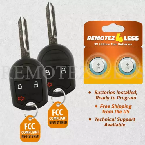 2 For 2011 2012 2013 2014 2015 2016 Ford F150 F250 F350 Car Remote Key Fob