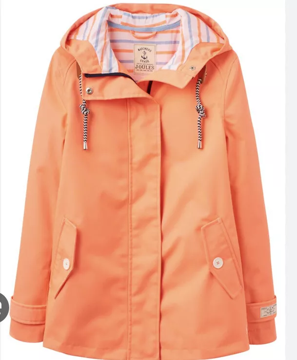 Joules Women's Orange Right As Rain Coast Waterproof Jacket Size 16 Coat |  eBay