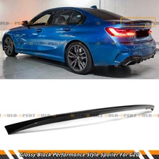 FOR 19-26 BMW G20 330i M340i M3 G80 GLOSS BLACK PERFORMANCE STYLE TRUNK SPOILER