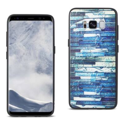 Reiko Samsung Galaxy S8 Embossed Wood Pattern Design TPU Case with Flowers | Max