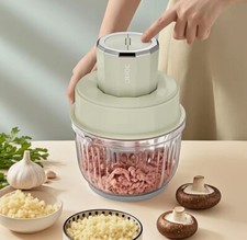300W Electric Food Chopper Stainless Steel Food Processor Meat Grinder Blender
